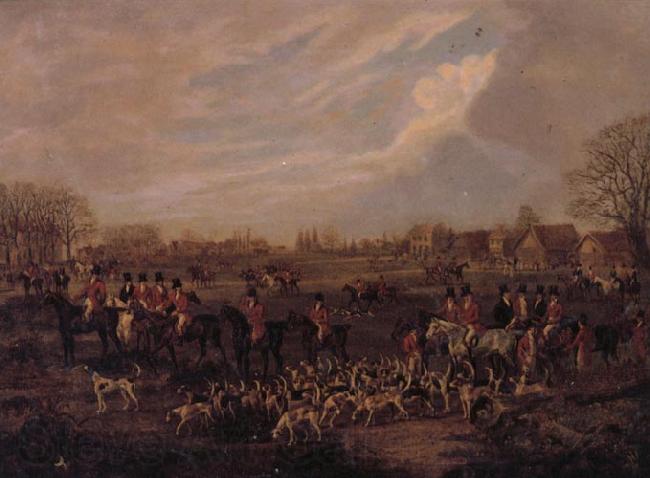 Dean Wolstenholme The Essex Hunt,1831 A set of Four Paintings